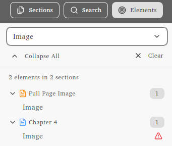 Red alert icon showing images missing alt text